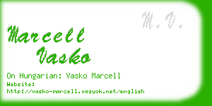 marcell vasko business card